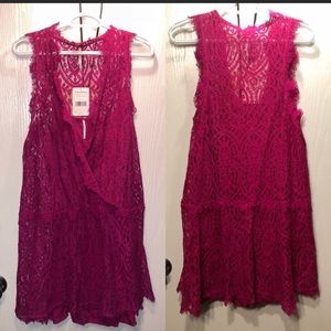 Free people flirty lace dress Size M